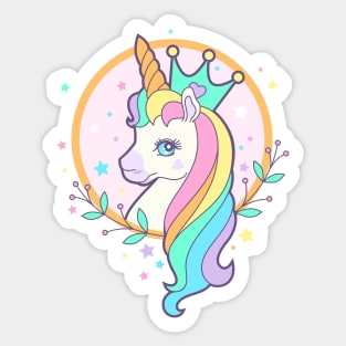 Cute Rainbow Unicorn Sticker